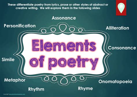 what are some popular and important elements of poetry? poetry is not only a form of art but also a mirror reflecting the human condition.