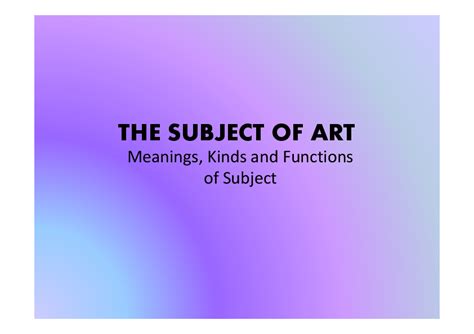 What Does Subject Matter Mean in Art: A Multifaceted Exploration